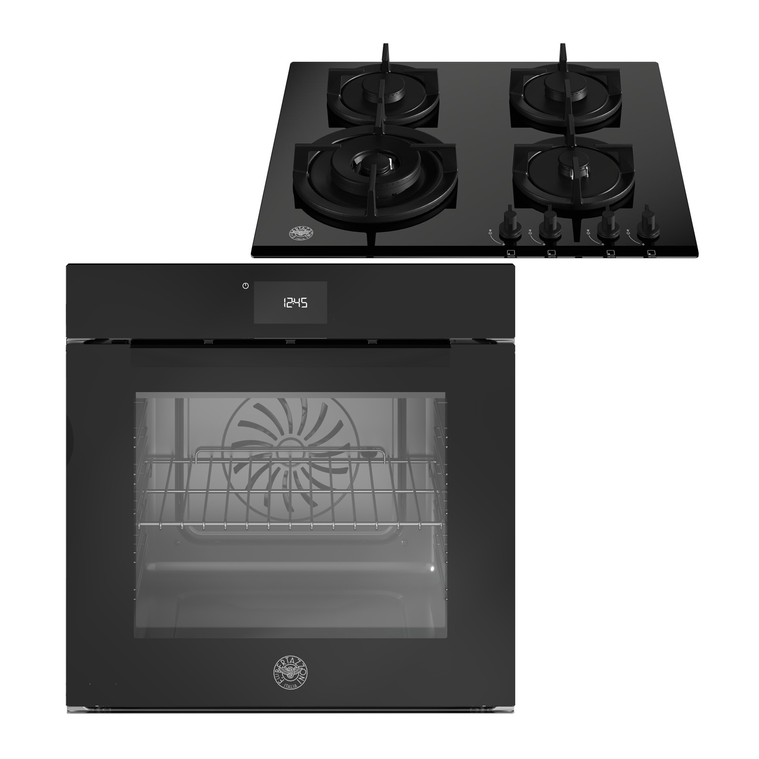 Σετ Εντοιχισμού Bertazzoni με φούρνο ηλεκτρικό FMOD6115PLB2 + εστίες αερίου P60 4L MOD GNE