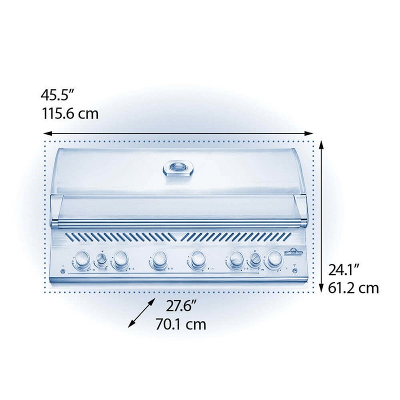 Εντοιχιζόμενη Ψησταριά Υγραερίου Napoleon Built-In 700 Series 44 RB - BIG44RBPSS-1-GR - Image 11