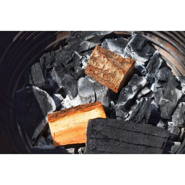 Almond Wood chunks on charcoal in a Kamado A5-01-1.5K - A5-01-5.0K-1000x1000w