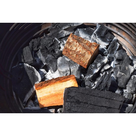 Almond Wood chunks on charcoal in a Kamado A5-01-1.5K - A5-01-5.0K-550x550w