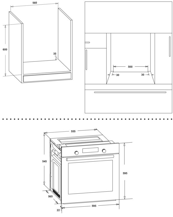 Φούρνος Ηλεκτρικός Thermogatz TGS 5580 XL RUSTIC ANTH 80Lt - Image 3