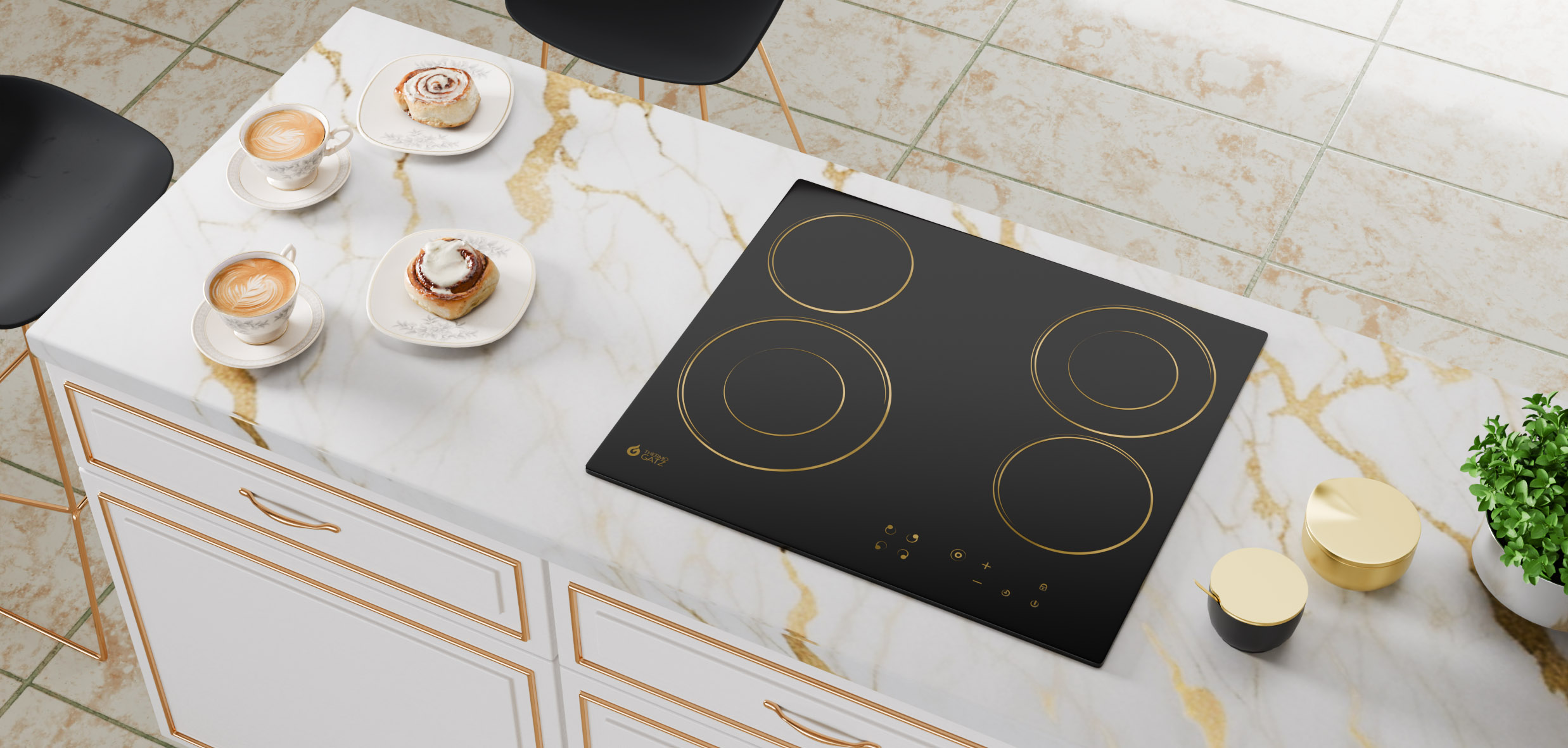 Εστίες Ηλεκτρικές Thermogatz TGC 4604 GL - Image 3