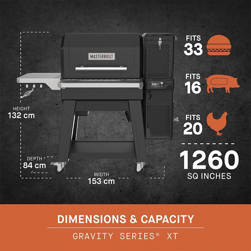 Ψηφιακή Ψησταριά Κάρβουνου & Καπνιστήρι Masterbuilt Gravity Series XT - MB20043024 - Image 18