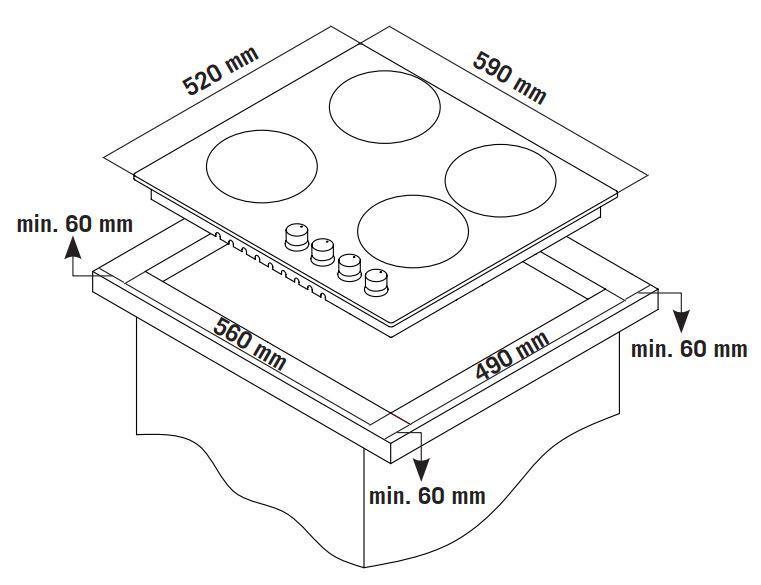 Εστίες Ηλεκτρικές Thermogatz TGC 4604 GL - Image 4